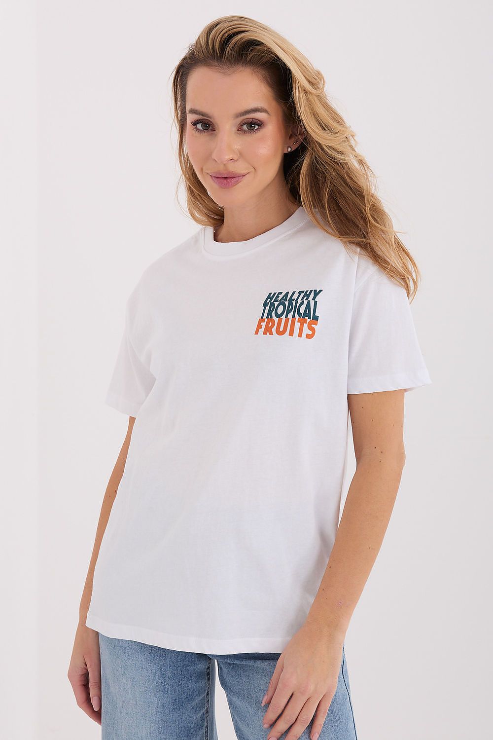 Oversized T-Shirt Damen kombinieren mit Leggings Jeans Rock – MKM Fashion