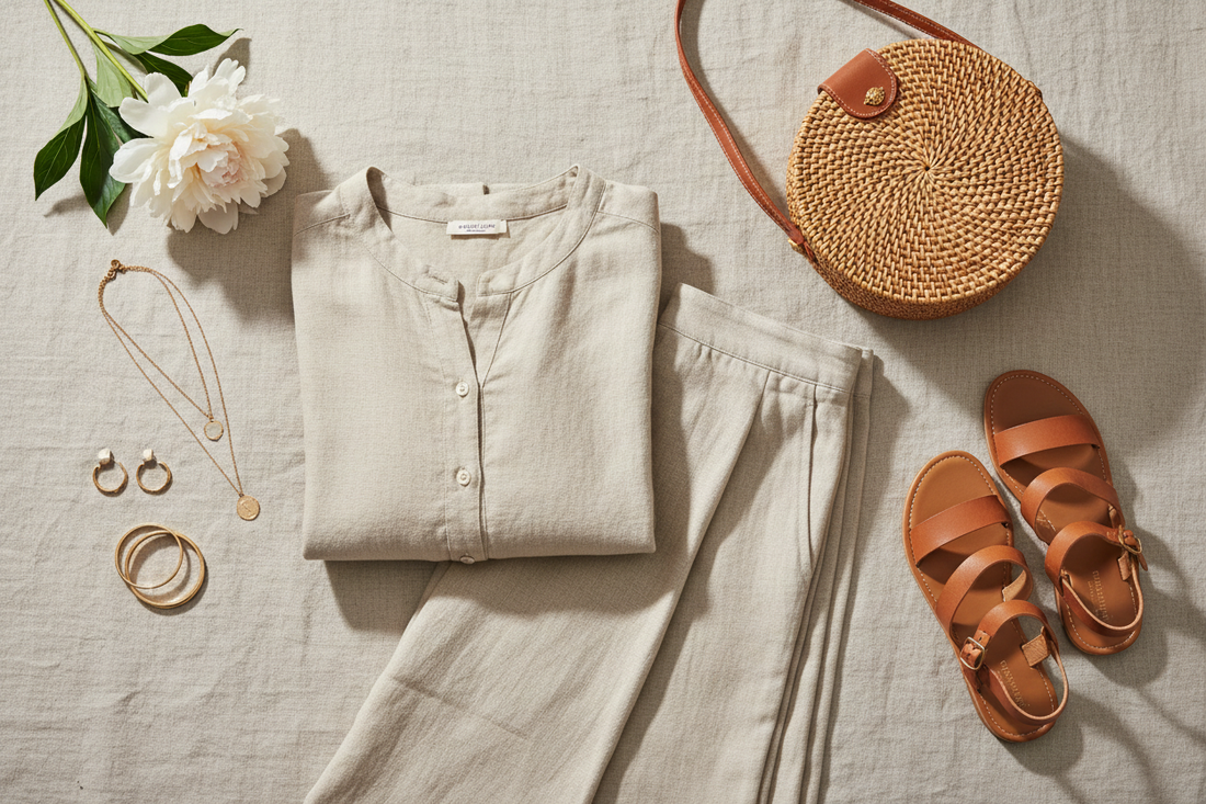 Leinen Set Damen Sommer kombinieren – Outfit Ideen 2026