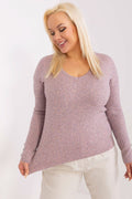 Pullover Plus Size Damen V-Ausschnitt Viskose – XL bis 3XL