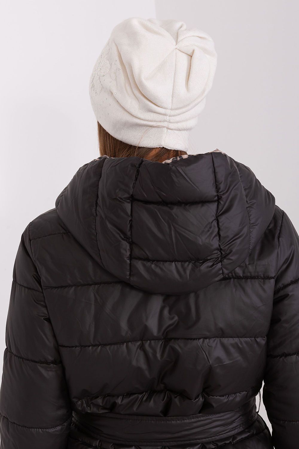 Damen Wintermütze Strass - Warme Mütze mit Strasssteinen