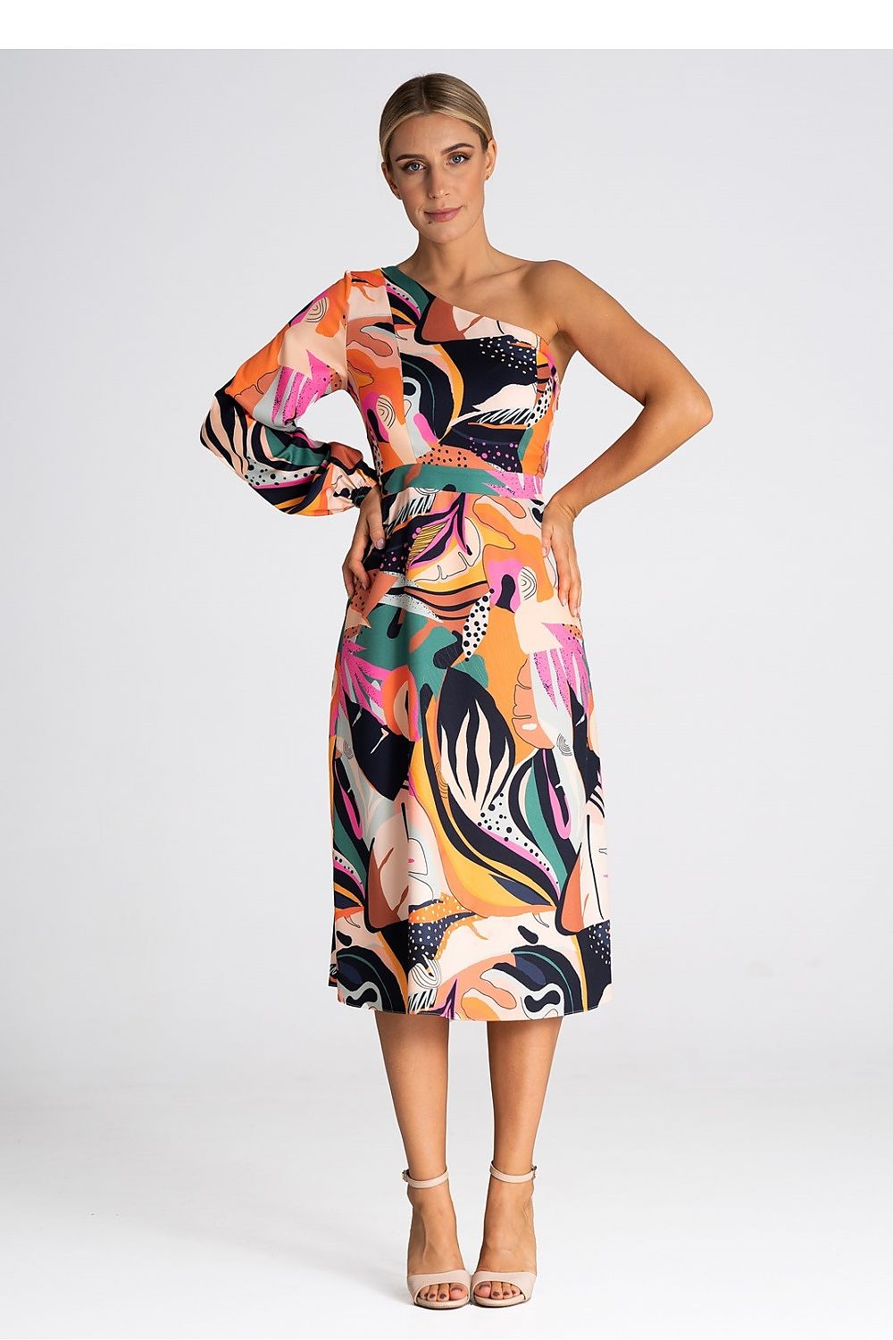 Cocktailkleid Damen bunt schwarz Abend festlich