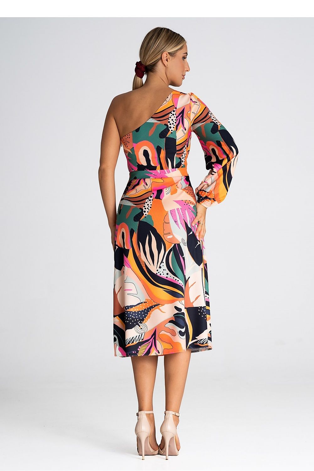 Cocktailkleid Damen bunt schwarz Abend festlich