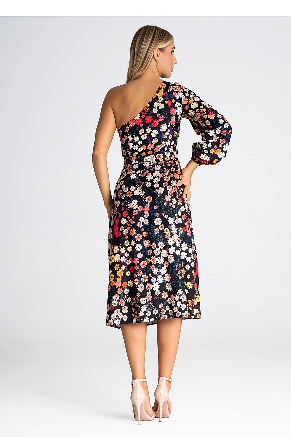 Cocktailkleid Damen bunt schwarz Abend festlich