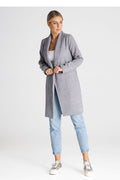 Mantel Damen grau beige Übergang klassisch
