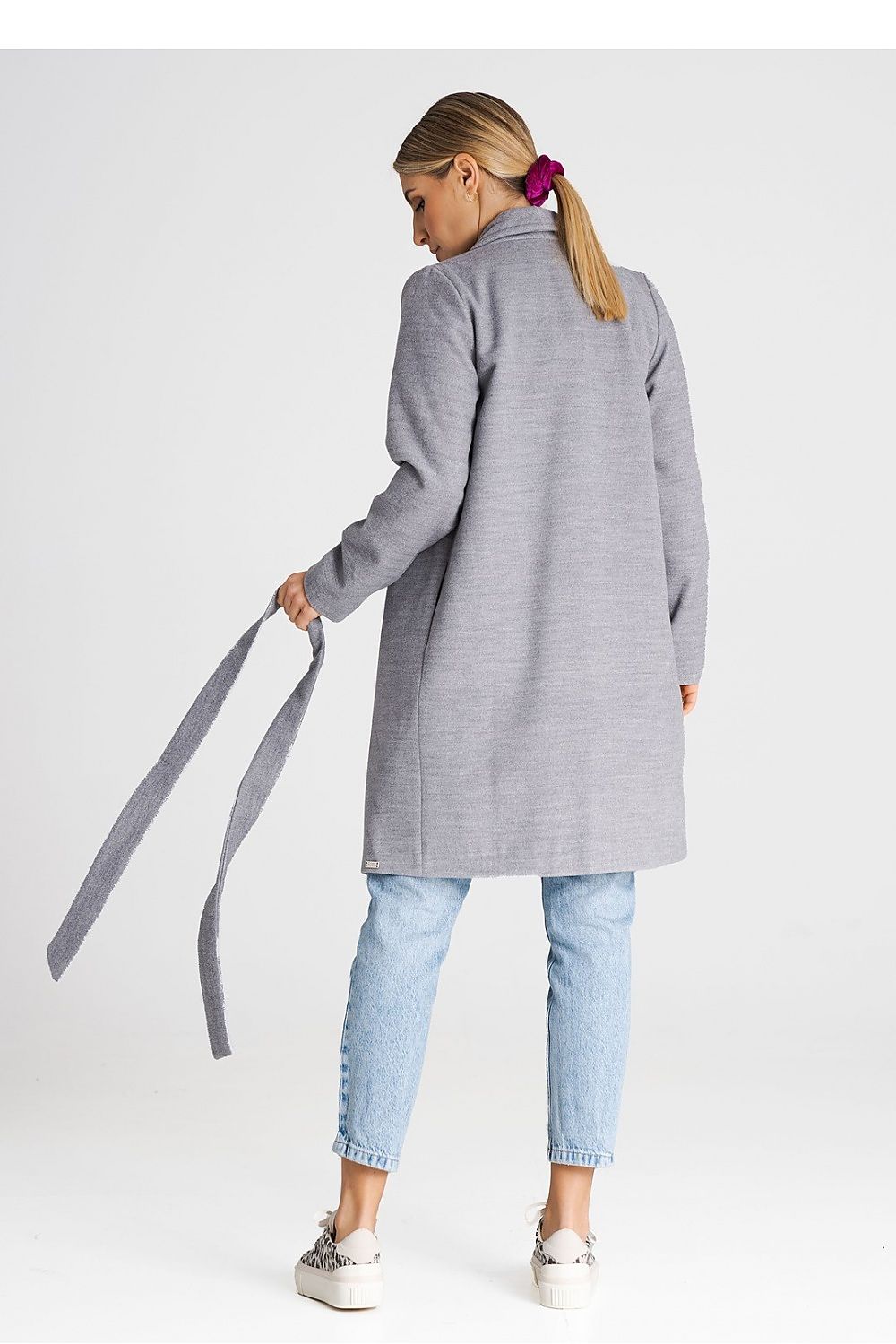 Mantel Damen grau beige Übergang klassisch