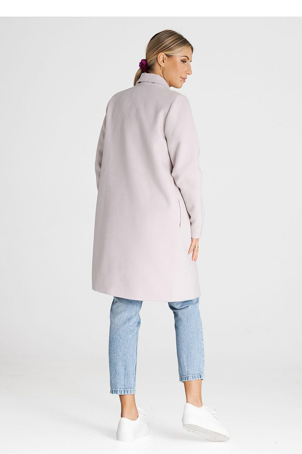 Mantel Damen grau beige Übergang klassisch