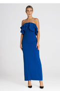 Cocktailkleid Damen blau rot elegant Abend