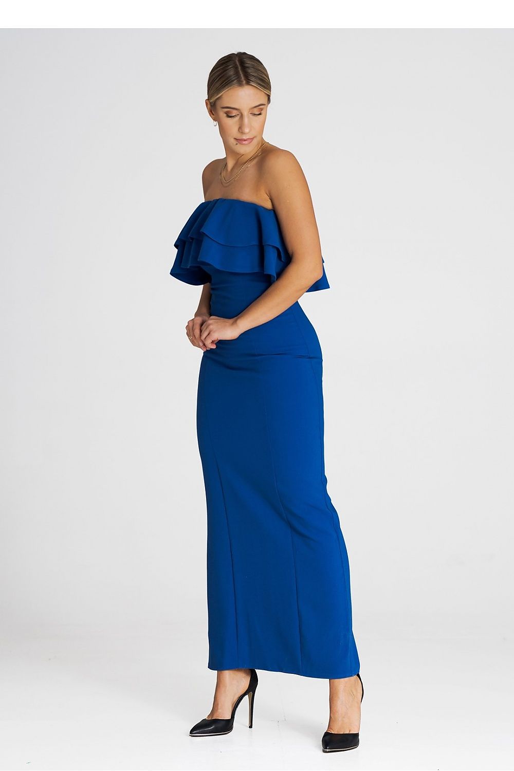 Cocktailkleid Damen blau rot elegant Abend
