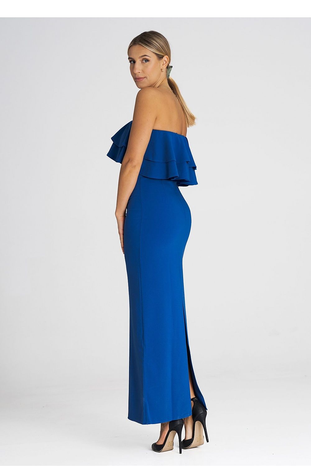Cocktailkleid Damen blau rot elegant Abend