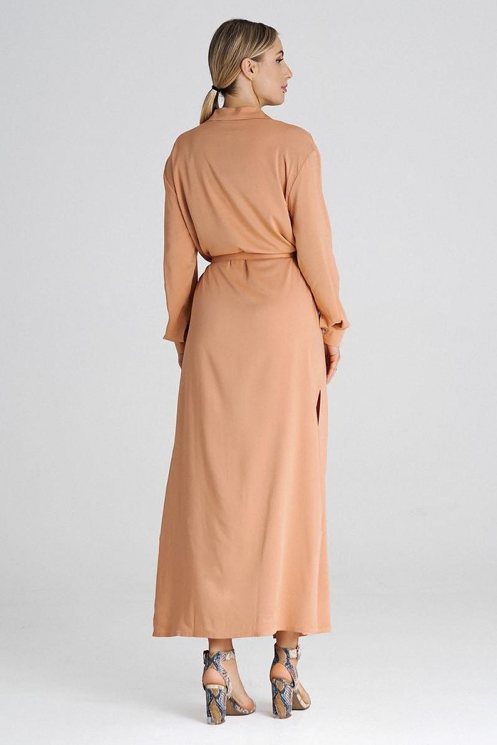 Maxikleid Damen bunt orange Übergang festlich