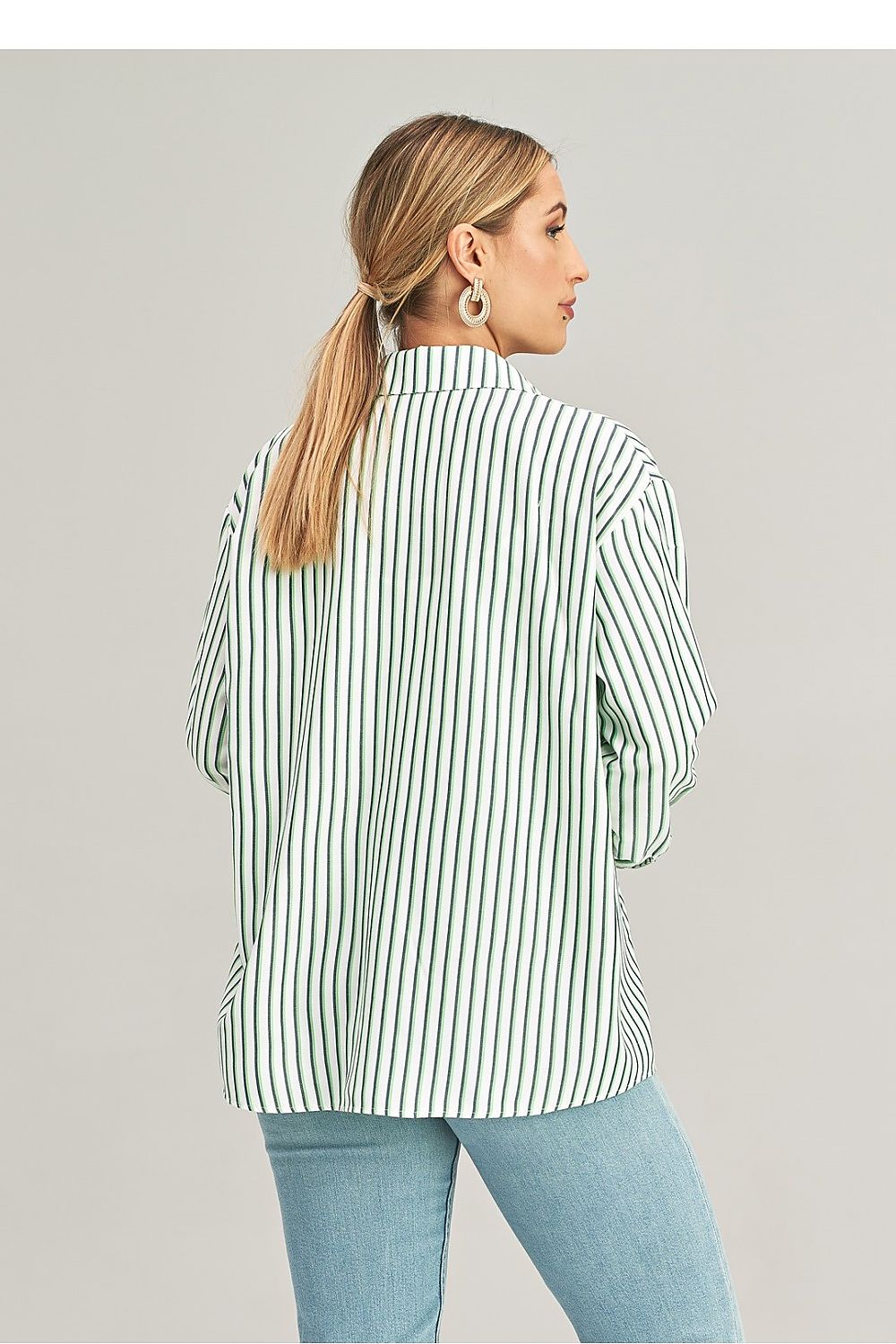 Hemd Damen grün Langarm casual elegant