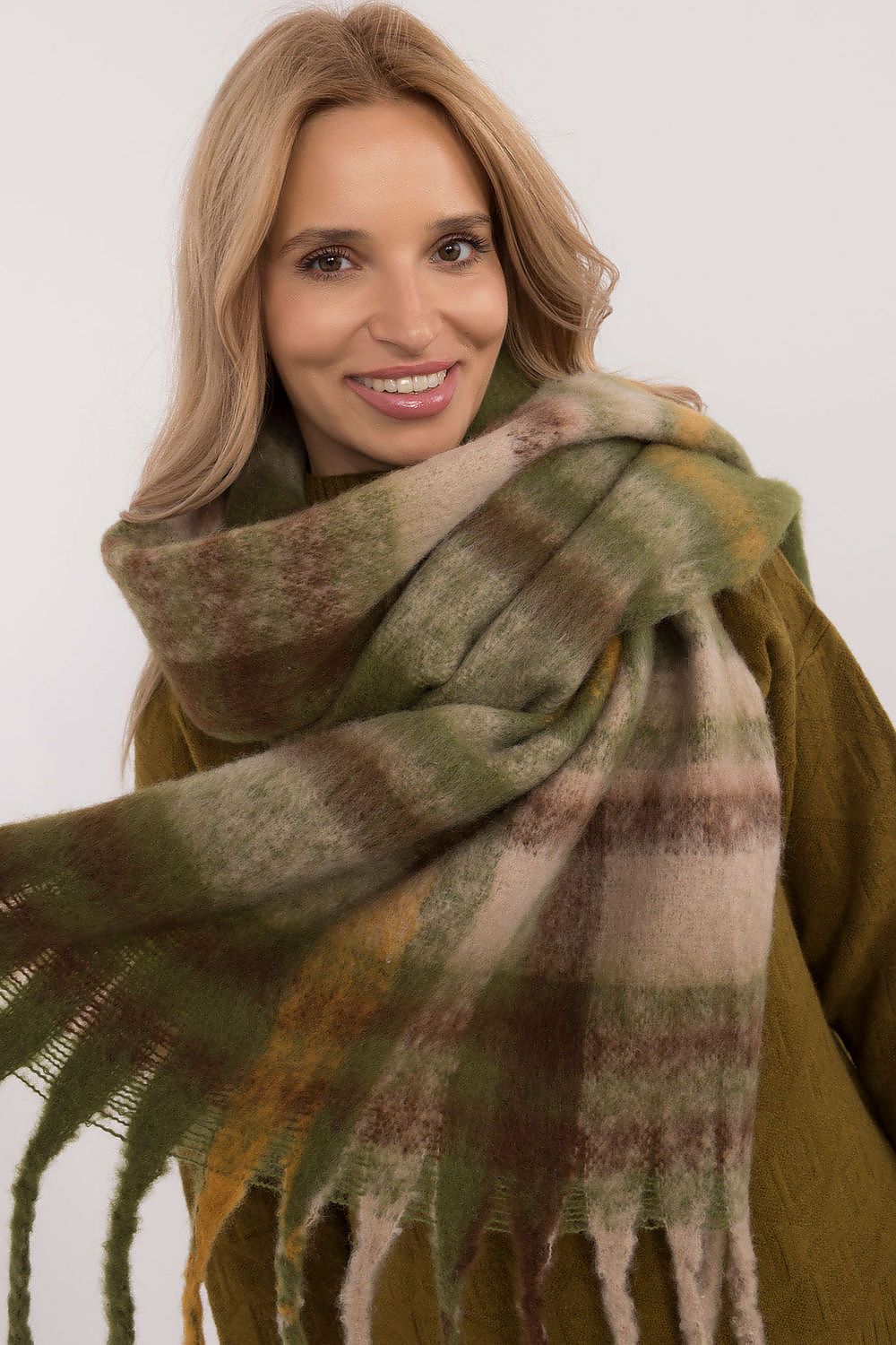 Schal Damen Karomuster Lang – Warm & Stylisch