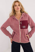 Sweatjacke Damen Reißverschluss Kapuze Sportlich & Feminin