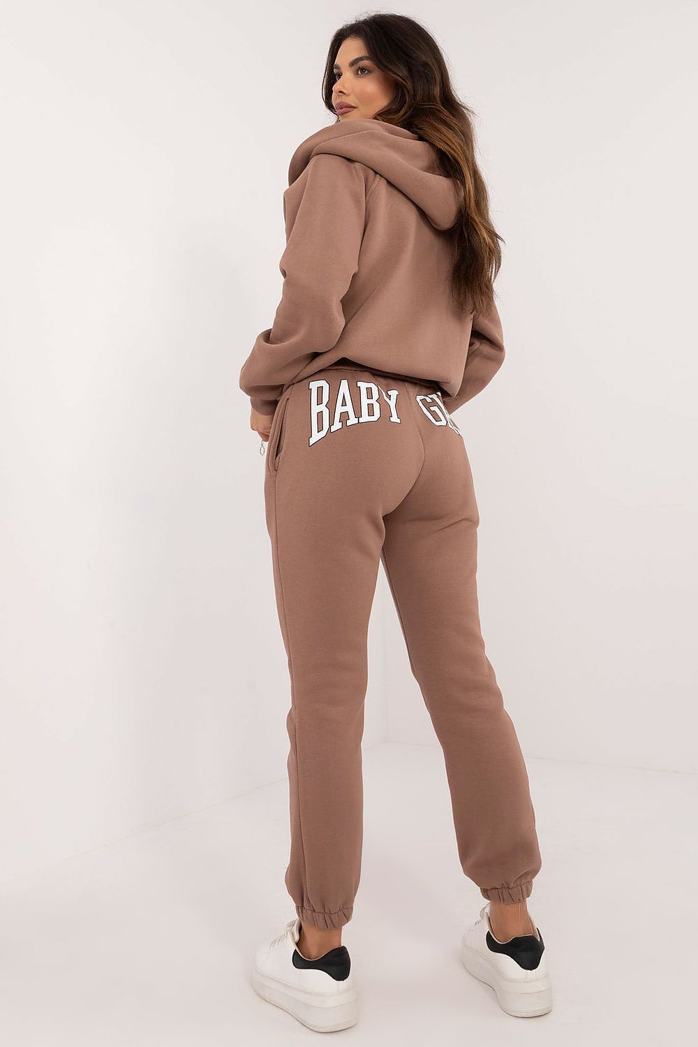 Trainingsanzug Set Damen 3-teilig Baumwolle – Hoodie Hose T-Shirt