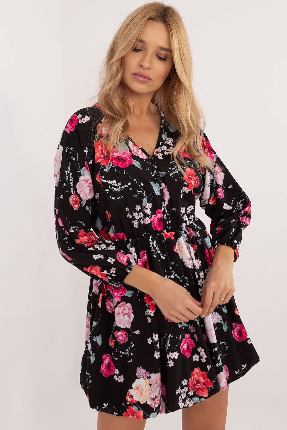 Alltagskleid Damen Wickeloptik elegant & feminin