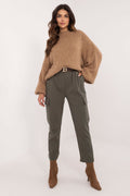 Cargo Hose Damen Hoher Bund Taillengürtel Elegant & Lässig