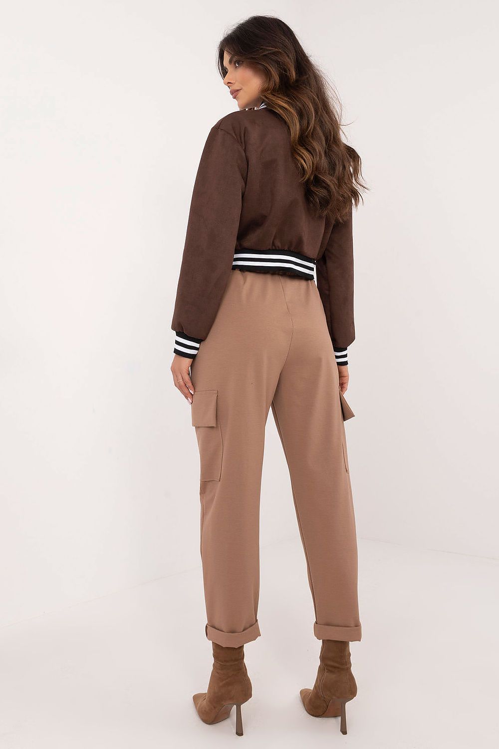 Cargo Hose Damen Hoher Bund Taillengürtel Elegant & Lässig