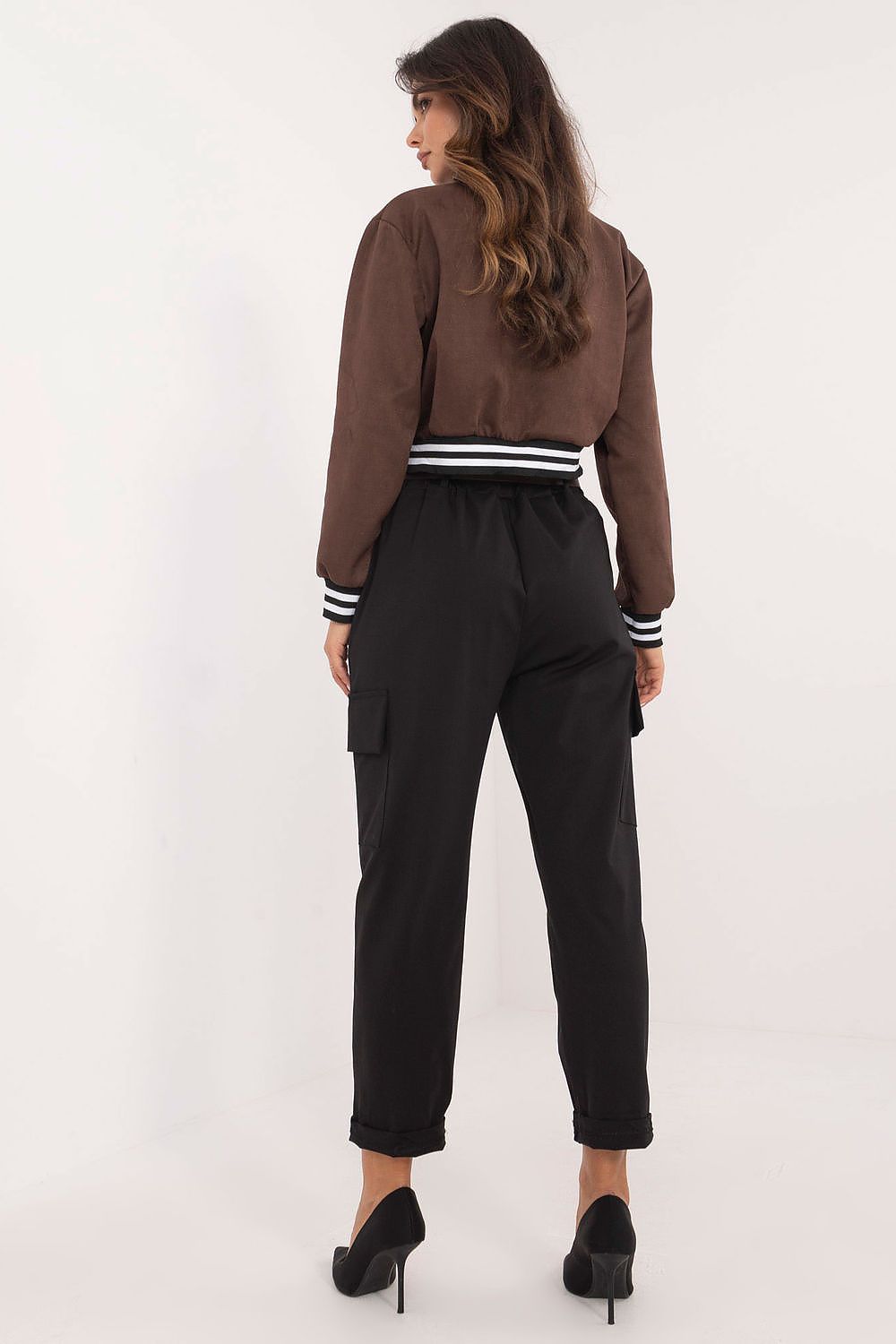 Cargo Hose Damen Hoher Bund Taillengürtel Elegant & Lässig