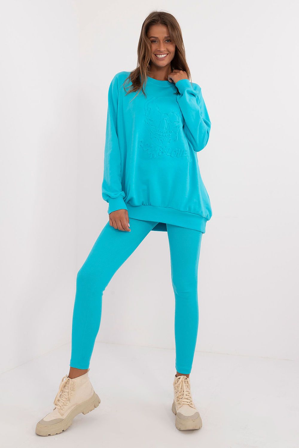 Leggings Set Damen Sweatshirt & Leggings Baumwolle – Casual Komfort