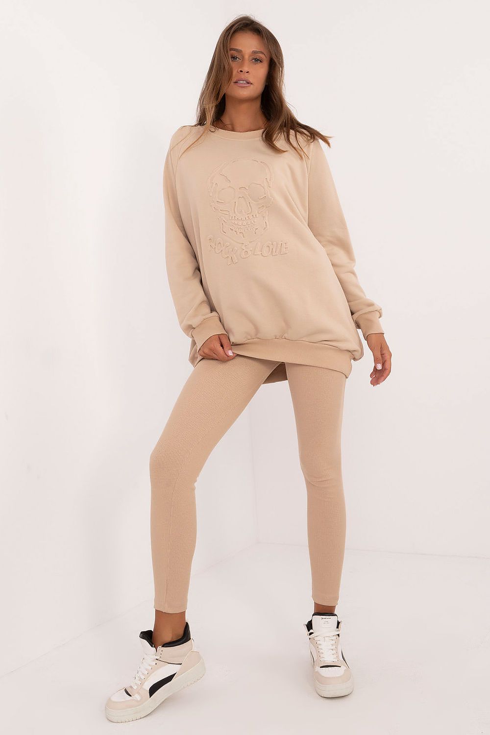 Leggings Set Damen Sweatshirt & Leggings Baumwolle – Casual Komfort