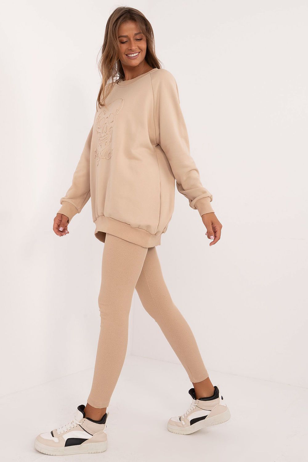 Leggings Set Damen Sweatshirt & Leggings Baumwolle – Casual Komfort