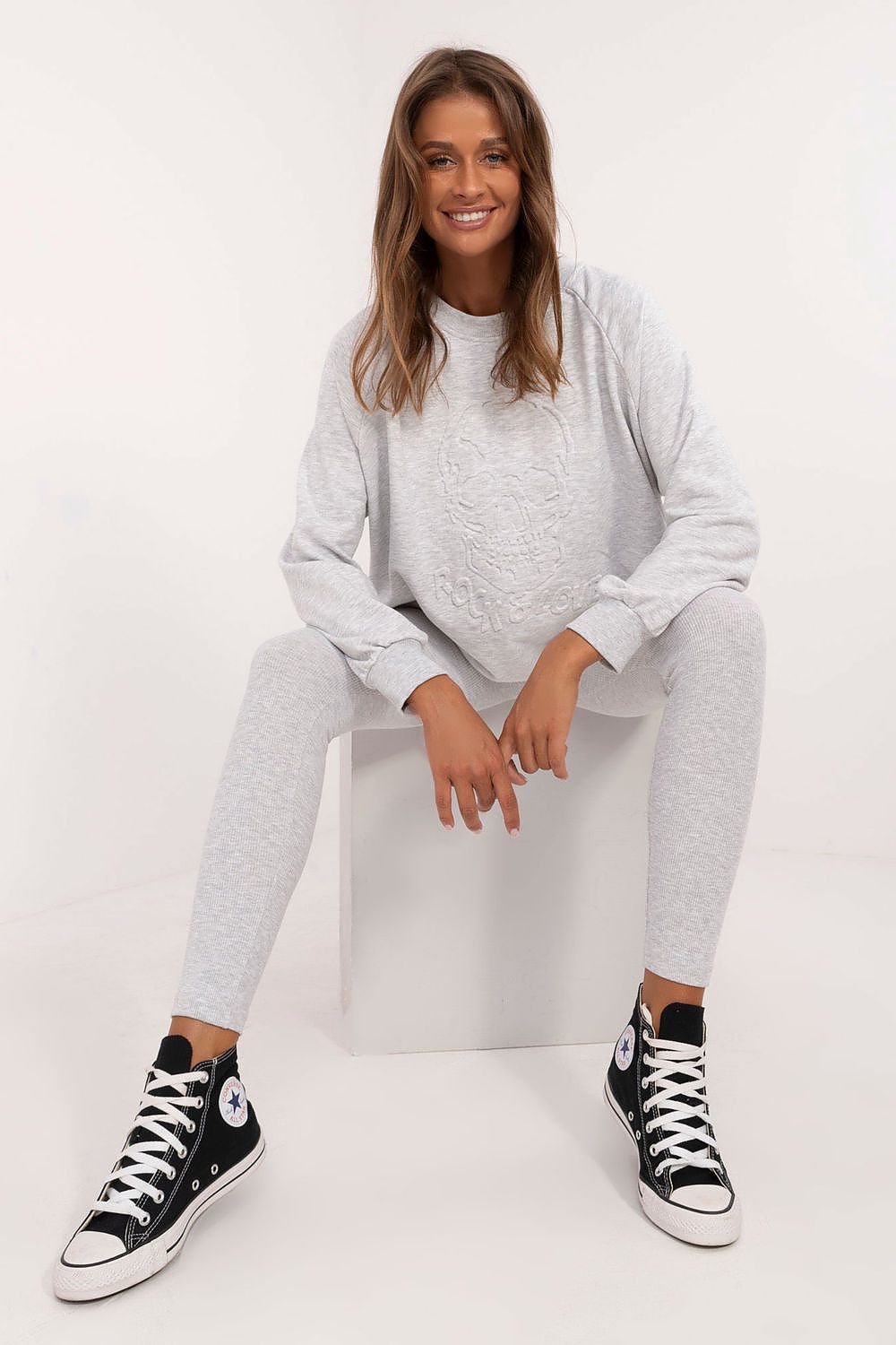 Leggings Set Damen Sweatshirt & Leggings Baumwolle – Casual Komfort