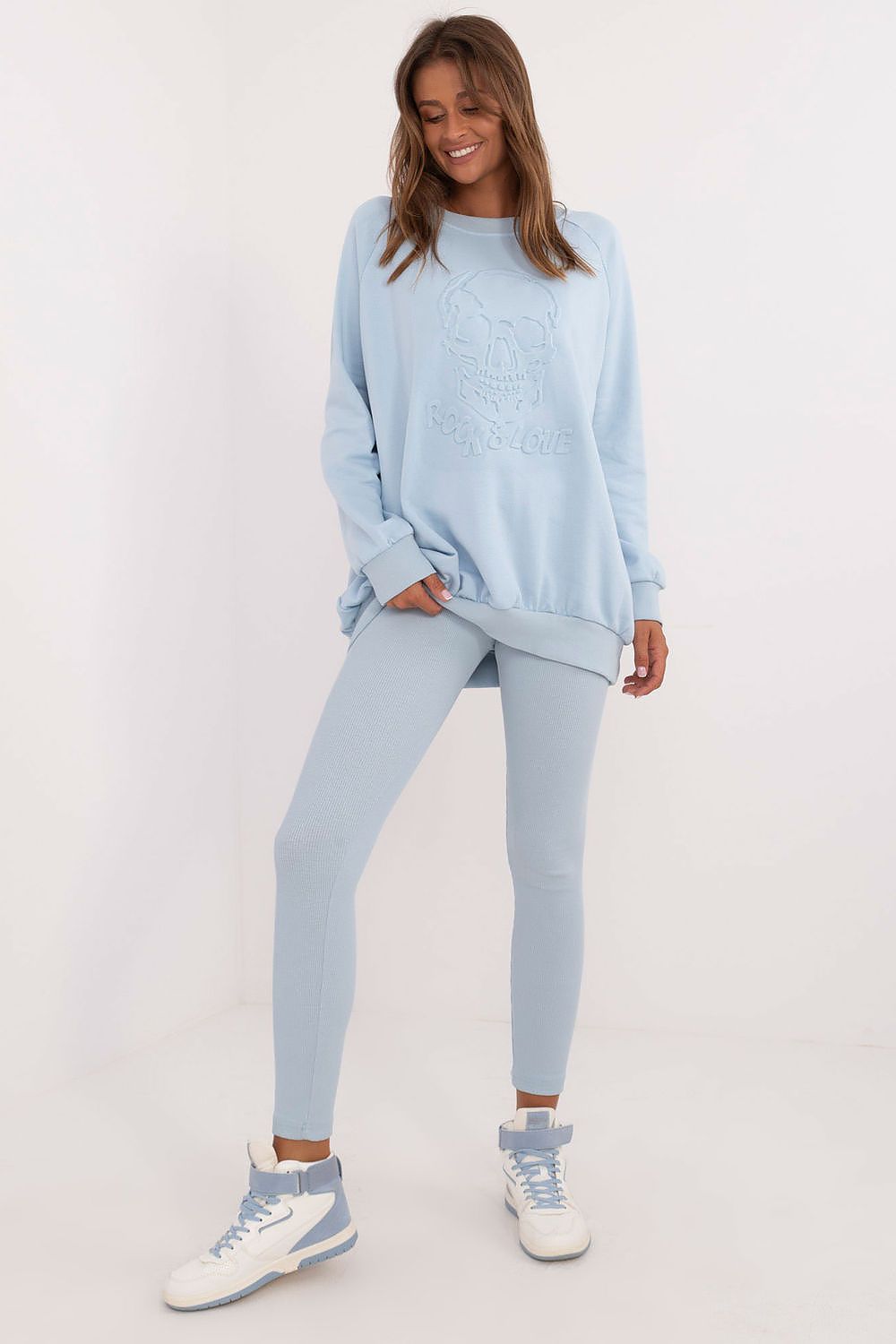 Leggings Set Damen Sweatshirt & Leggings Baumwolle – Casual Komfort