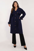 Trenchcoat Damen Knielang Gürtel Zeitlos & Elegant