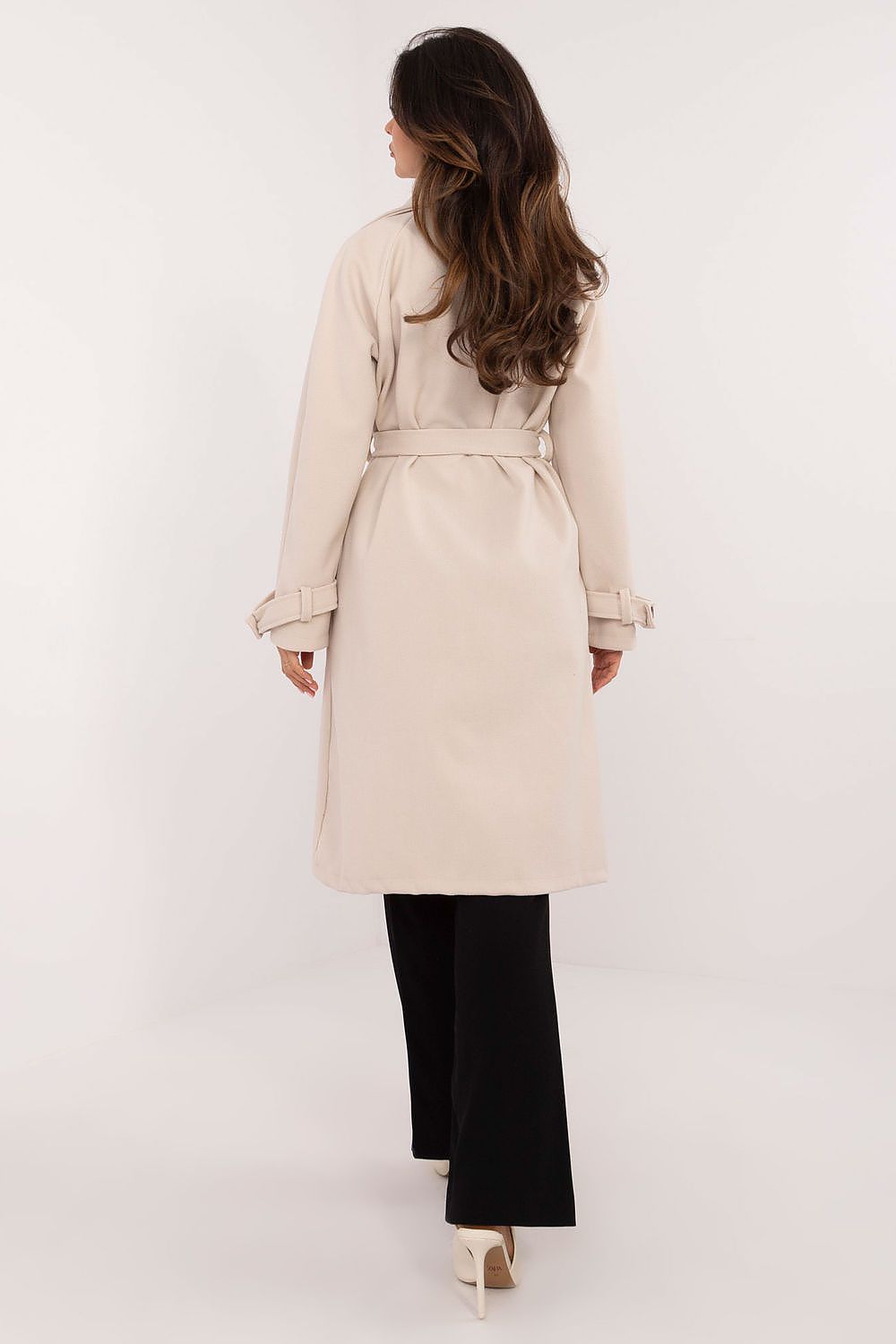 Trenchcoat Damen Knielang Gürtel Zeitlos & Elegant