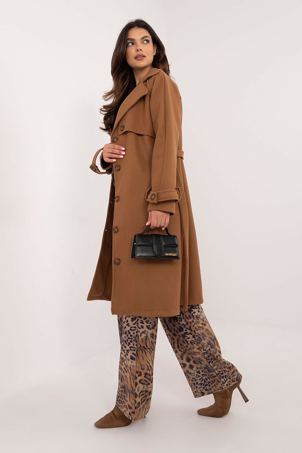 Trenchcoat Damen Knielang Gürtel Zeitlos & Elegant