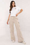 Cargo Sweatpants Damen mit hoher Taille & Taschen