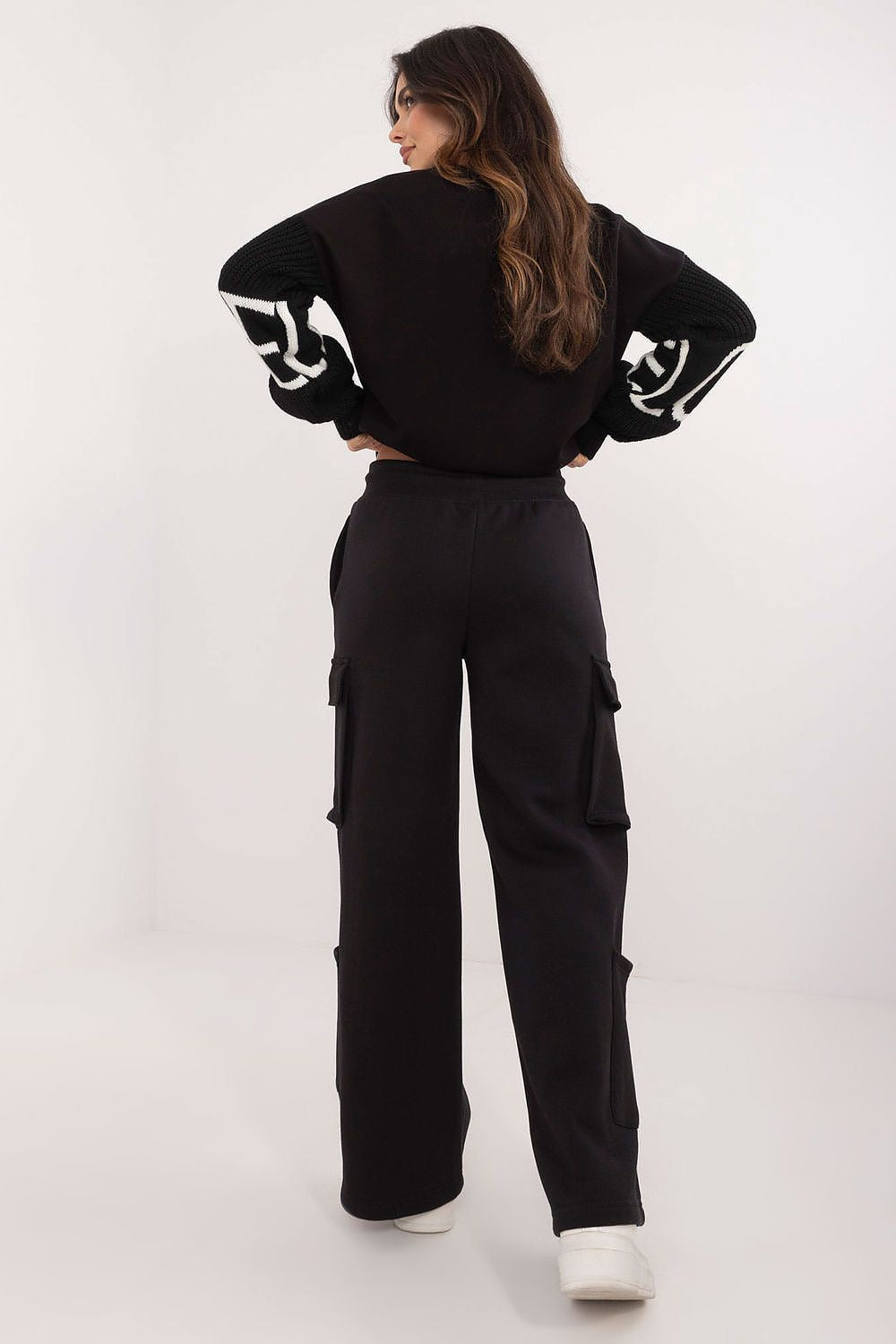 Cargo Sweatpants Damen mit hoher Taille & Taschen