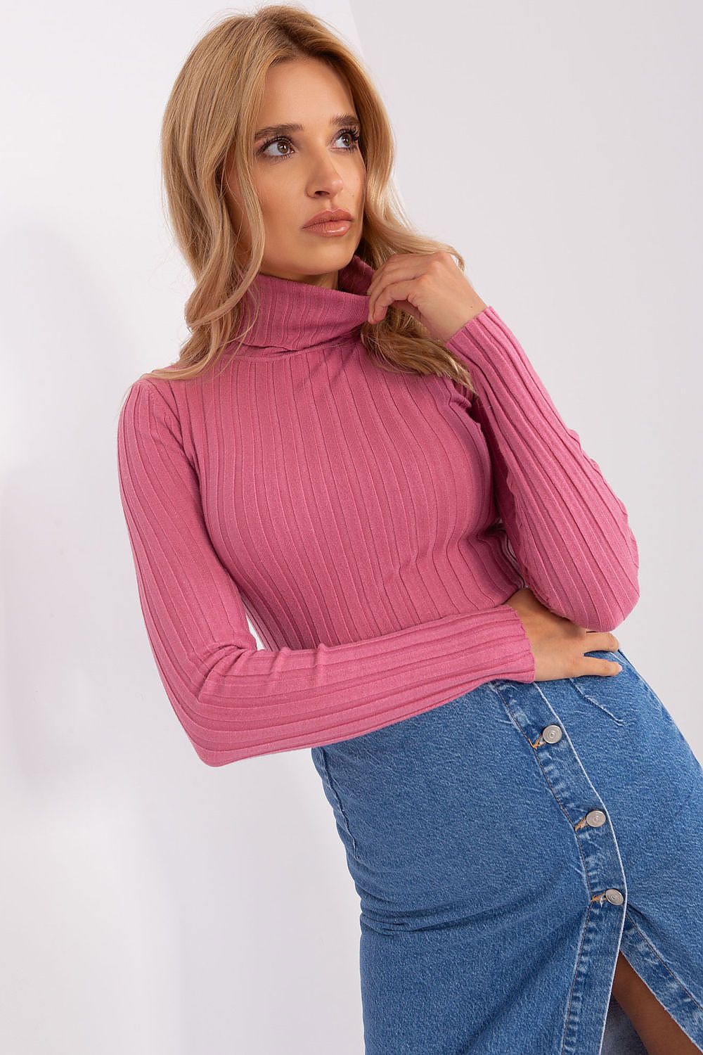Rollkragenpullover Damen Viskose – Elegant & Weich S/M M/L