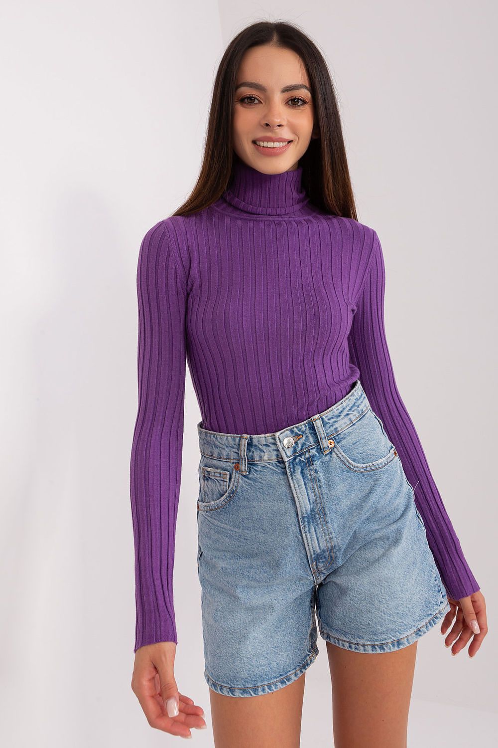 Rollkragenpullover Damen Viskose – Elegant & Weich S/M M/L