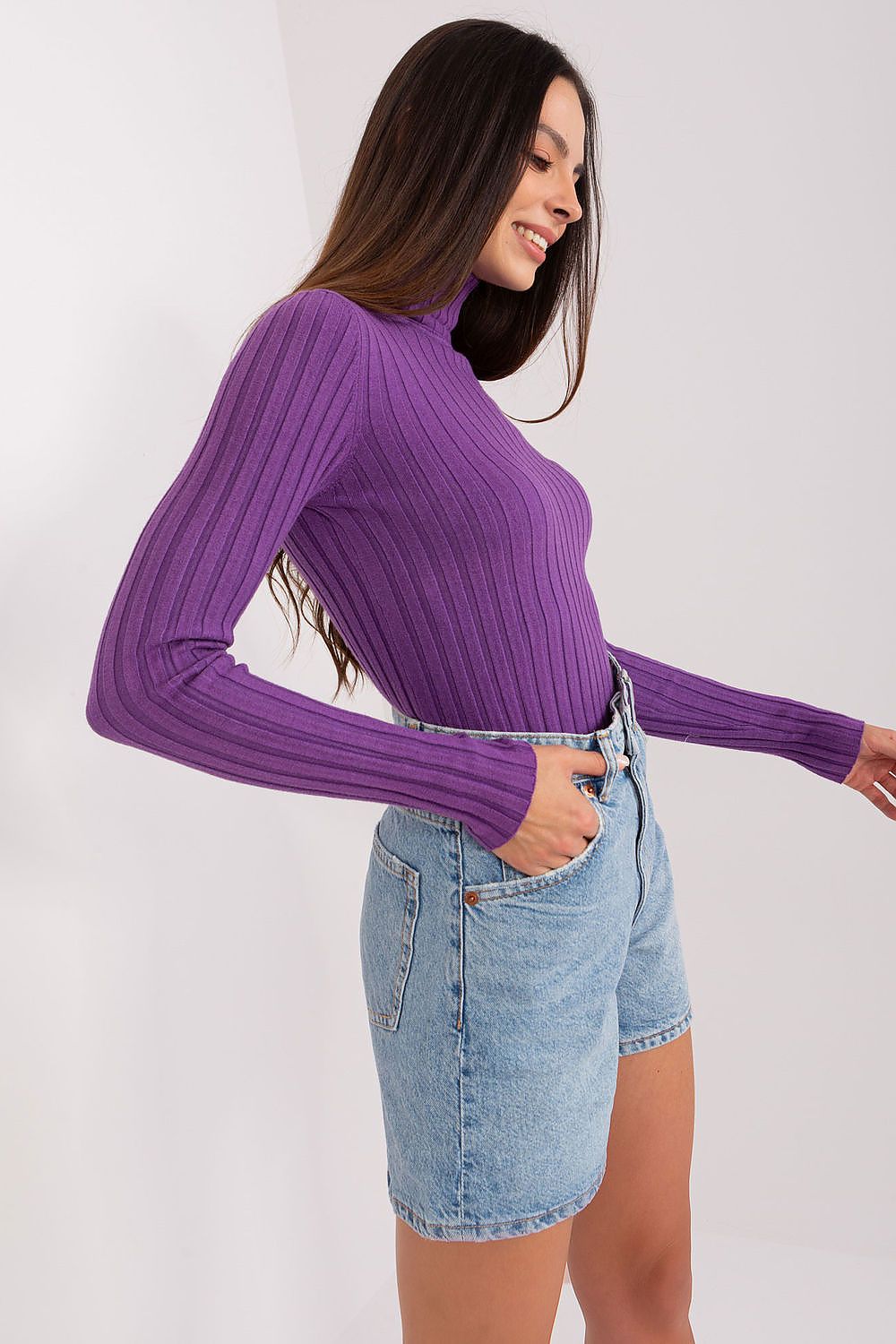 Rollkragenpullover Damen Viskose – Elegant & Weich S/M M/L