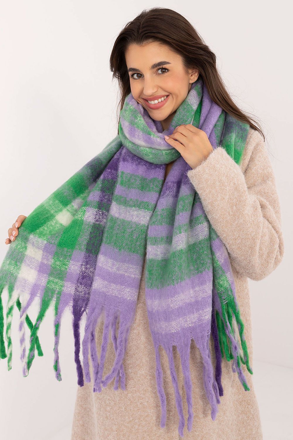 Schal Damen Karomuster Lang – Warm & Stylisch