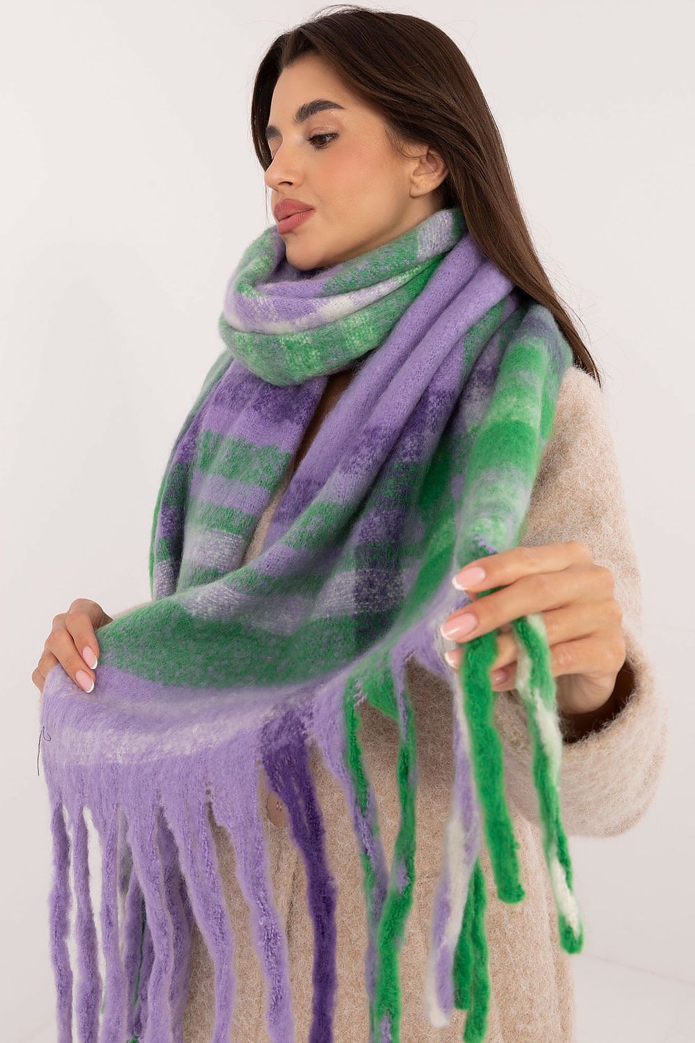 Schal Damen Karomuster Lang – Warm & Stylisch
