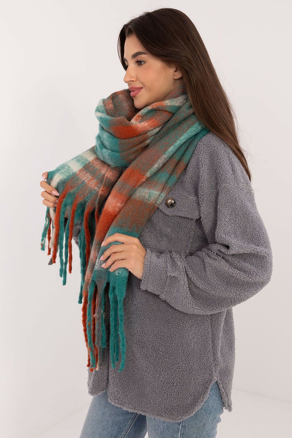 Schal Damen Karomuster Lang – Warm & Stylisch