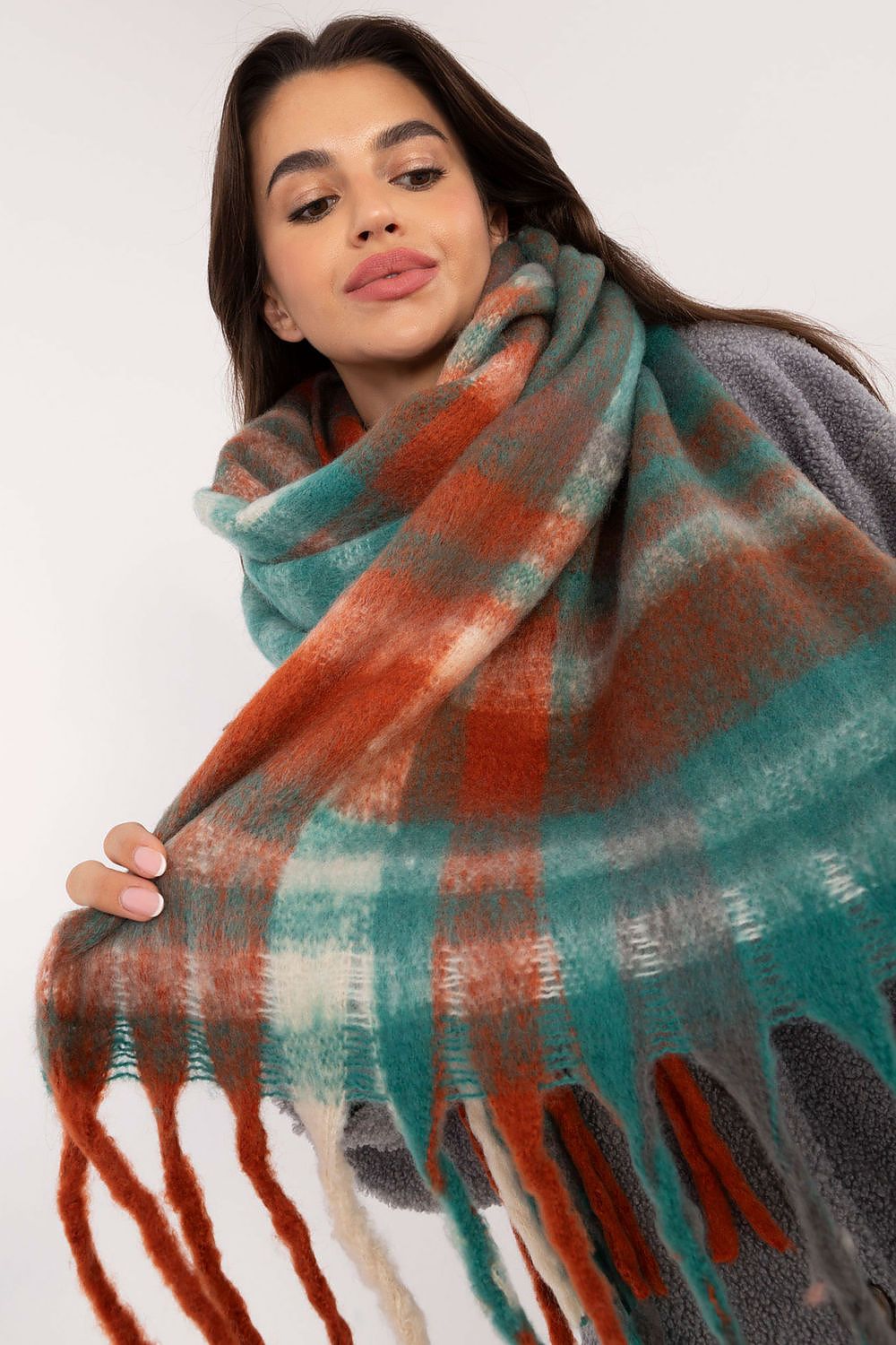 Schal Damen Karomuster Lang – Warm & Stylisch
