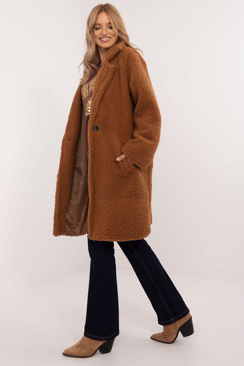 Mantel Damen elegant schlank gefüttert Herbst Winter