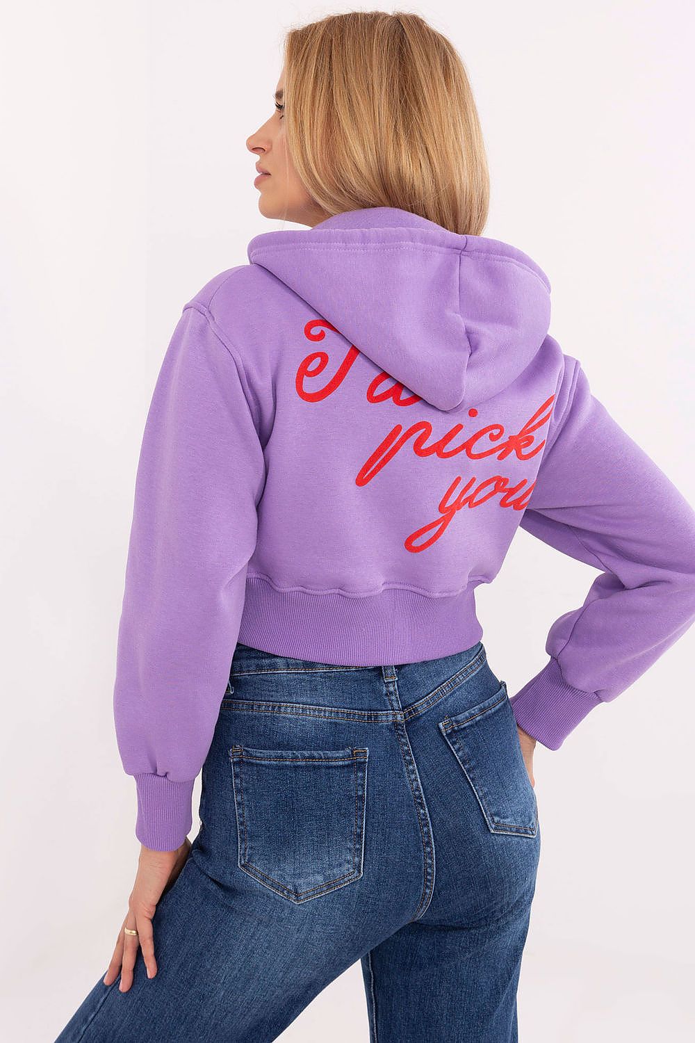 Damen Kapuzen-Sweatshirt mit Reißverschluss – Kurz & Cozy