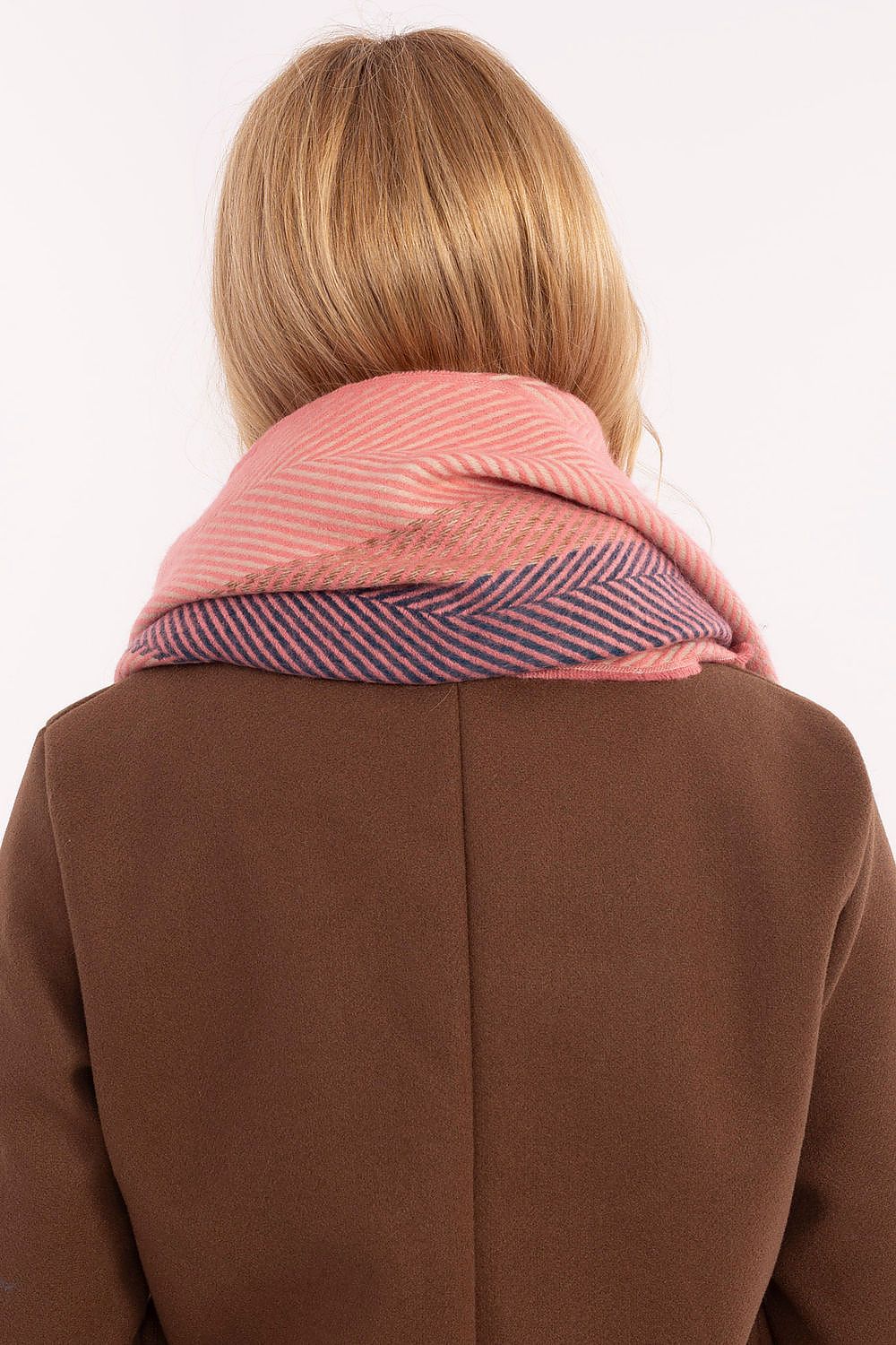 Schal Damen Lang Gestreift - Winter Schal Fransen