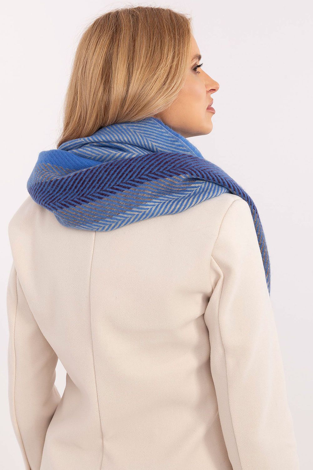 Schal Damen Lang Gestreift - Winter Schal Fransen