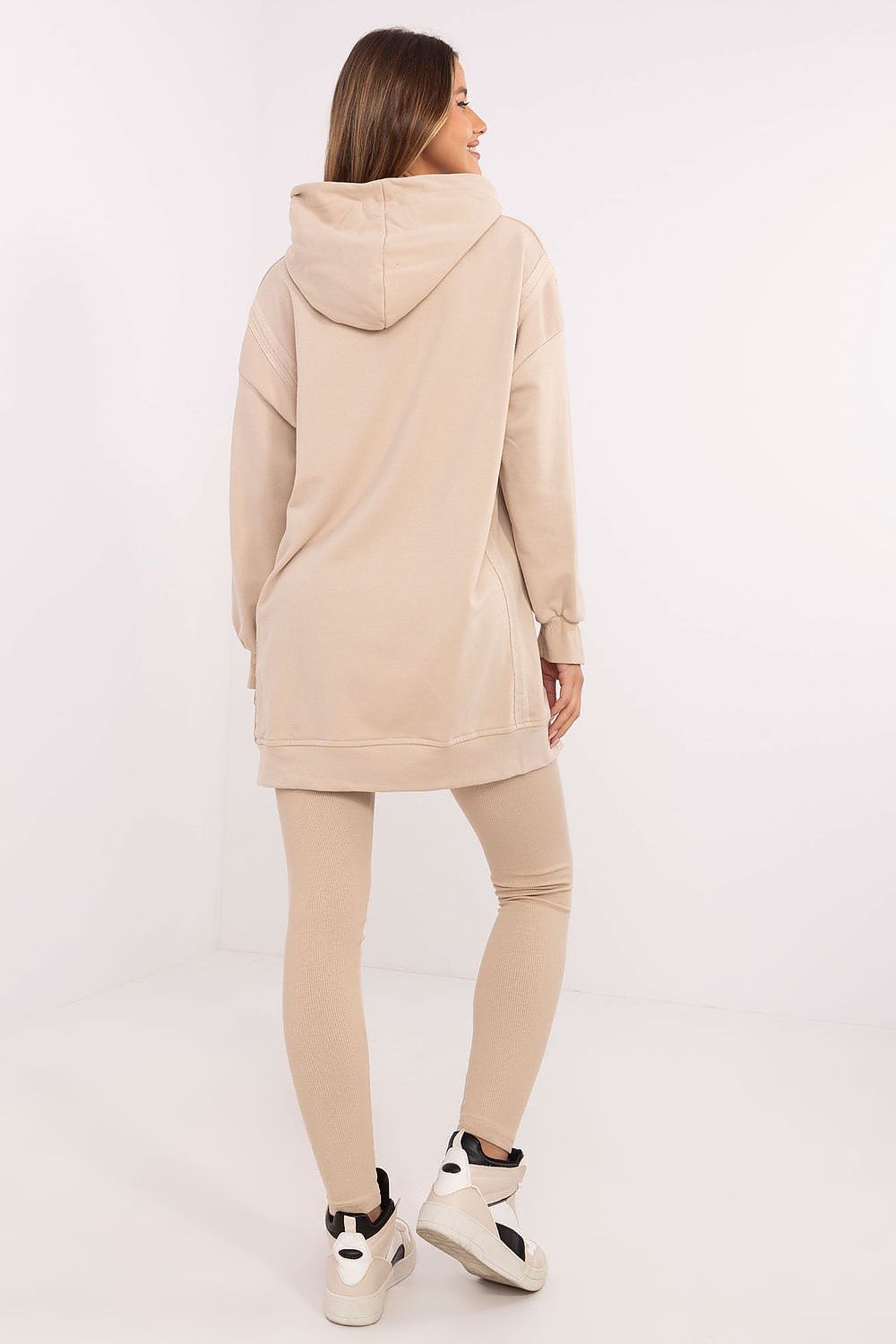 Hoodie Set Damen langer Pullover & Leggings Baumwolle – Casual