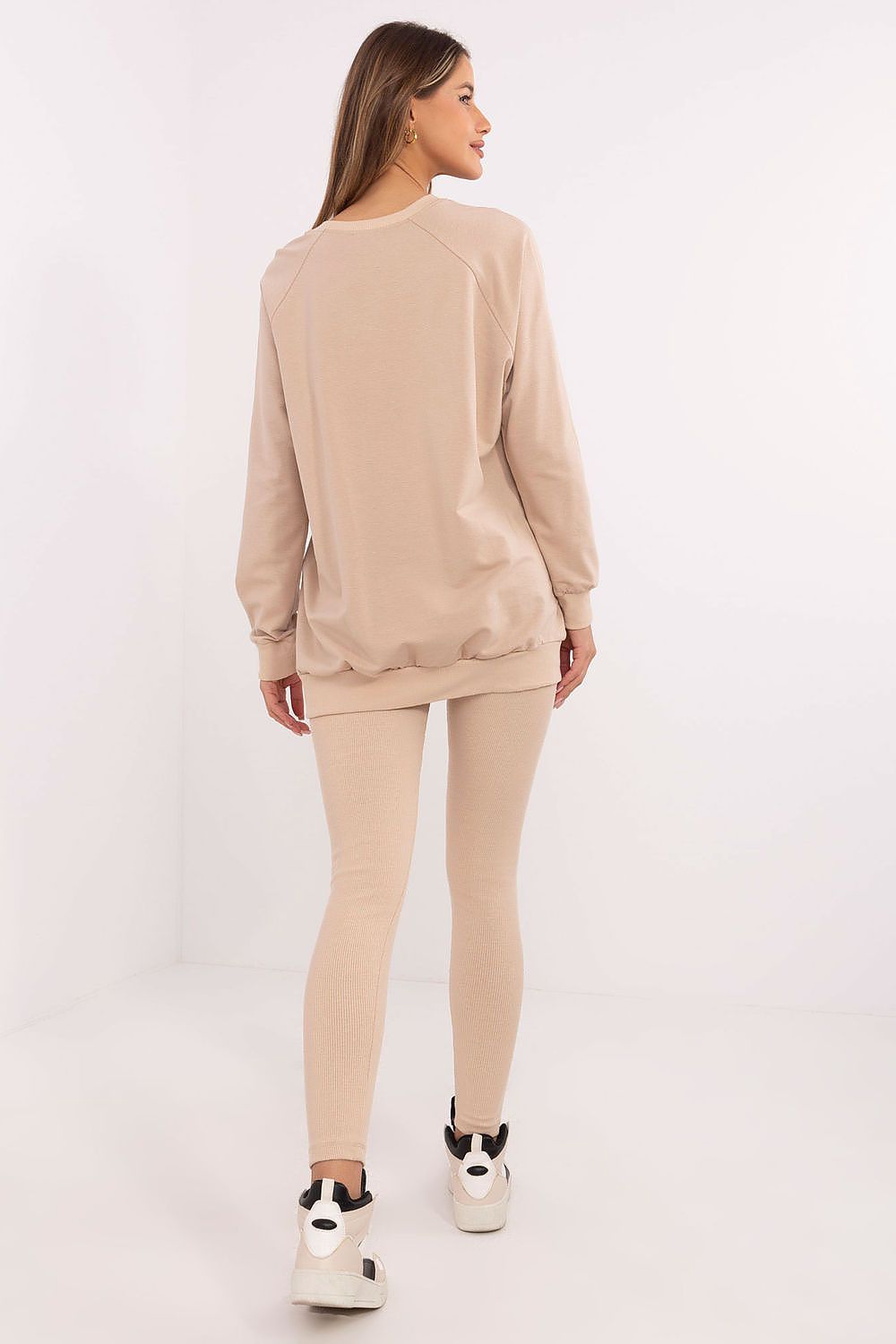 Pullover Set Damen Sweatshirt & Leggings Baumwolle – Lässig & Warm
