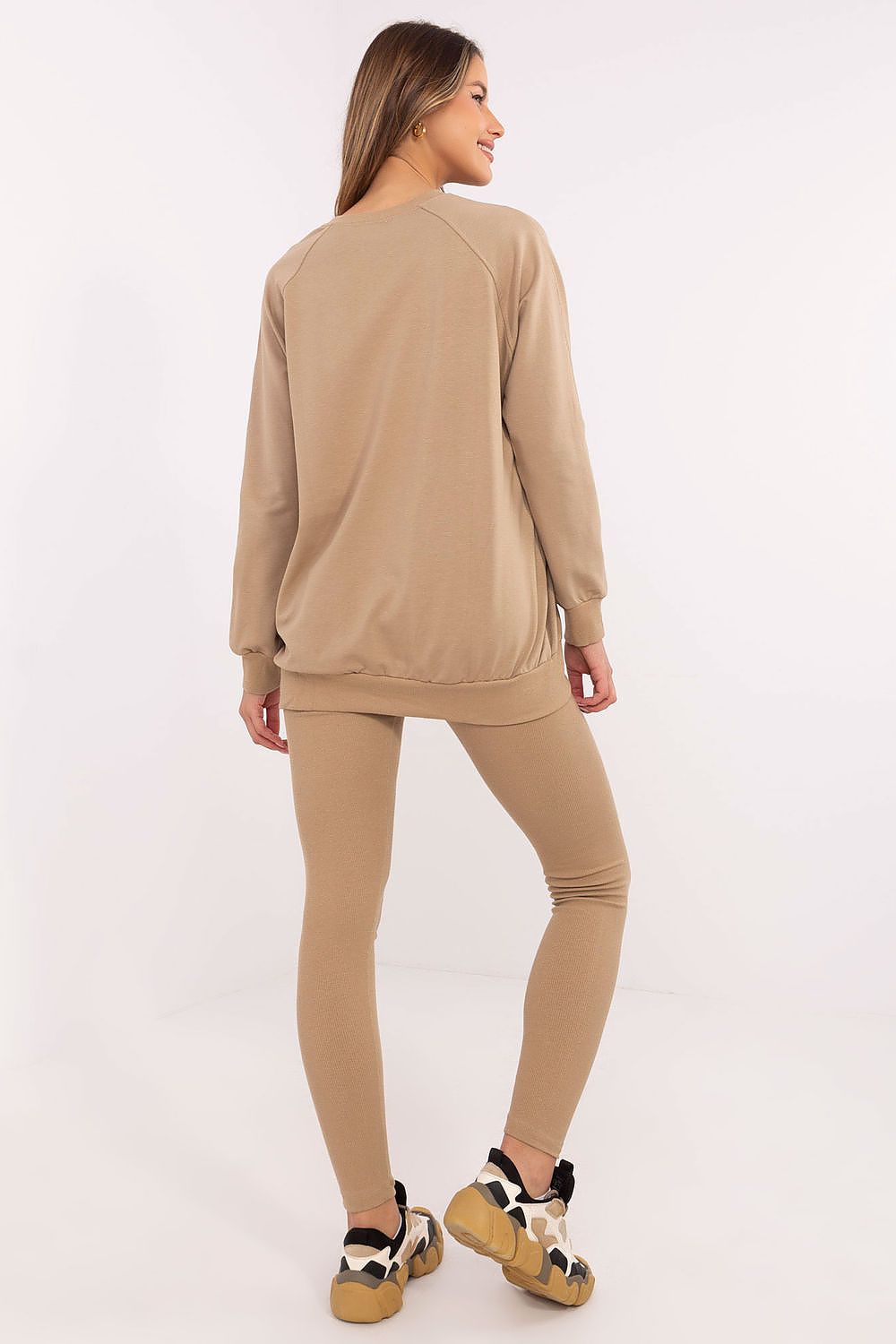 Pullover Set Damen Sweatshirt & Leggings Baumwolle – Lässig & Warm