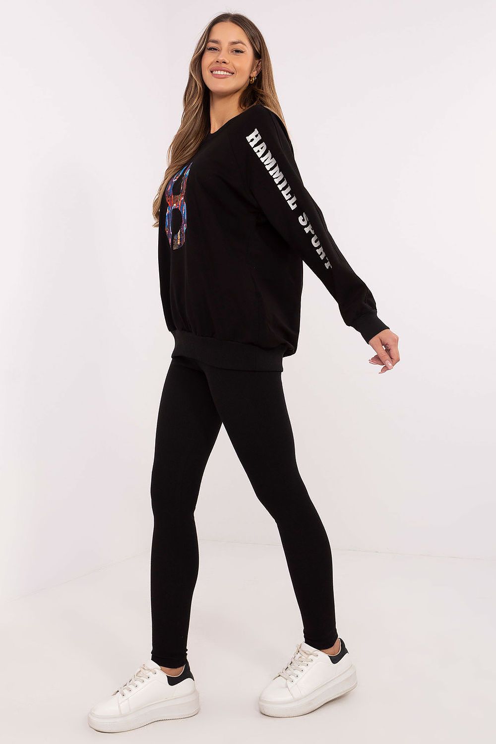 Pullover Set Damen Sweatshirt & Leggings Baumwolle – Lässig & Warm