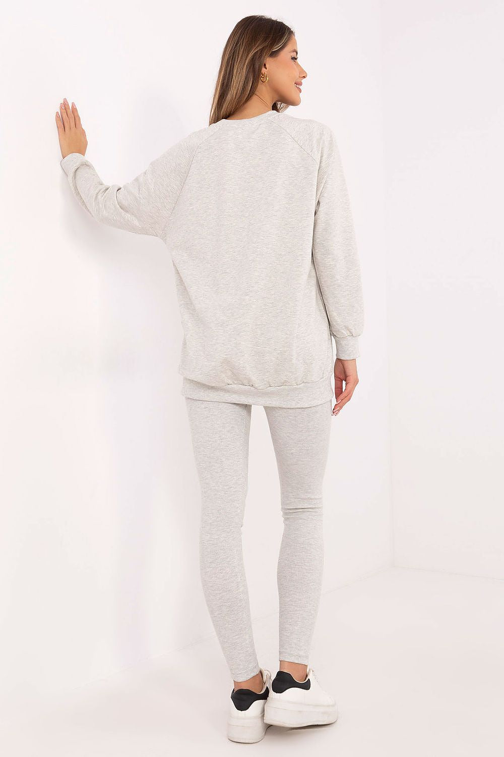 Pullover Set Damen Sweatshirt & Leggings Baumwolle – Lässig & Warm