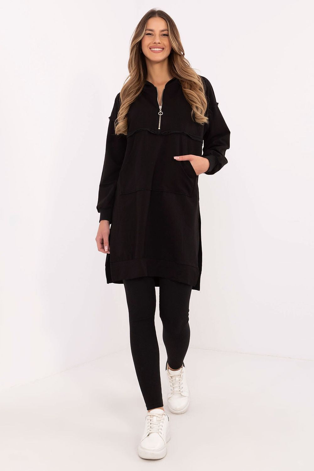 Hoodie Set Damen Kangurutasche & Leggings Baumwolle – 5 Farben