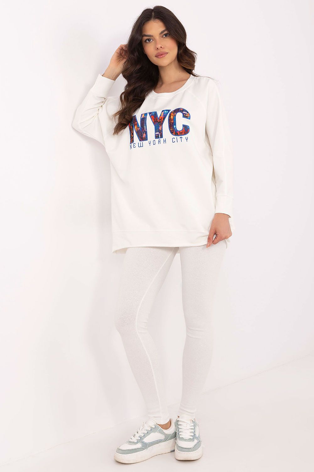Sweatshirt Set Damen Print & Leggings Baumwolle – Bequem & Stylisch